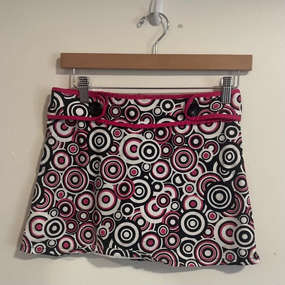 2000s Speechless Pink and Black Patterned Skirt